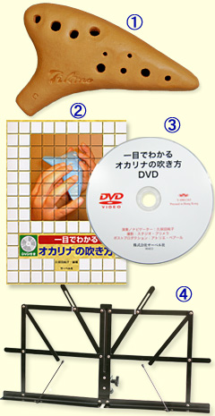 C調ティアーモオカリナ入門セット
